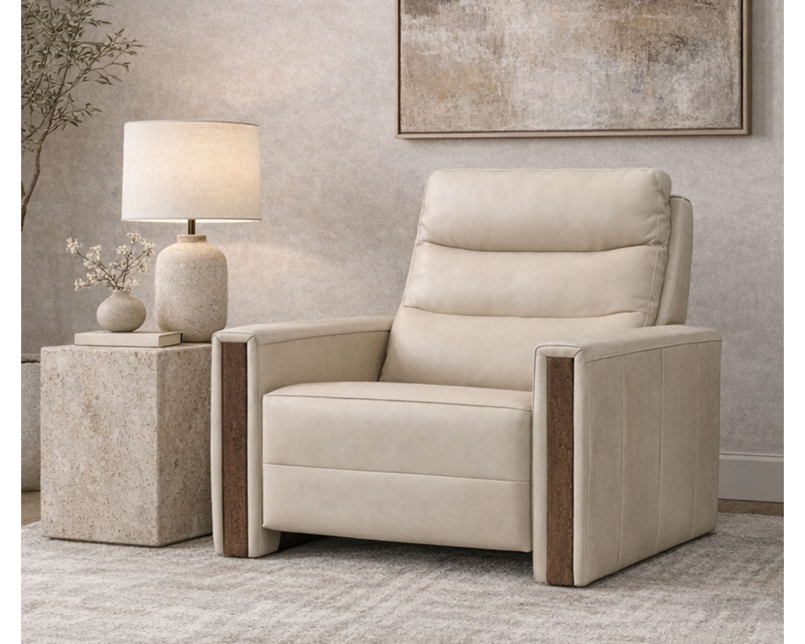 Fatima Dual Power Reclining Sofa — Available in Standard & Wide Cushions, 140+ Leather Options, and 74", 79", or 106" Widths - Sit Better, Live Better—with Elran Quality
