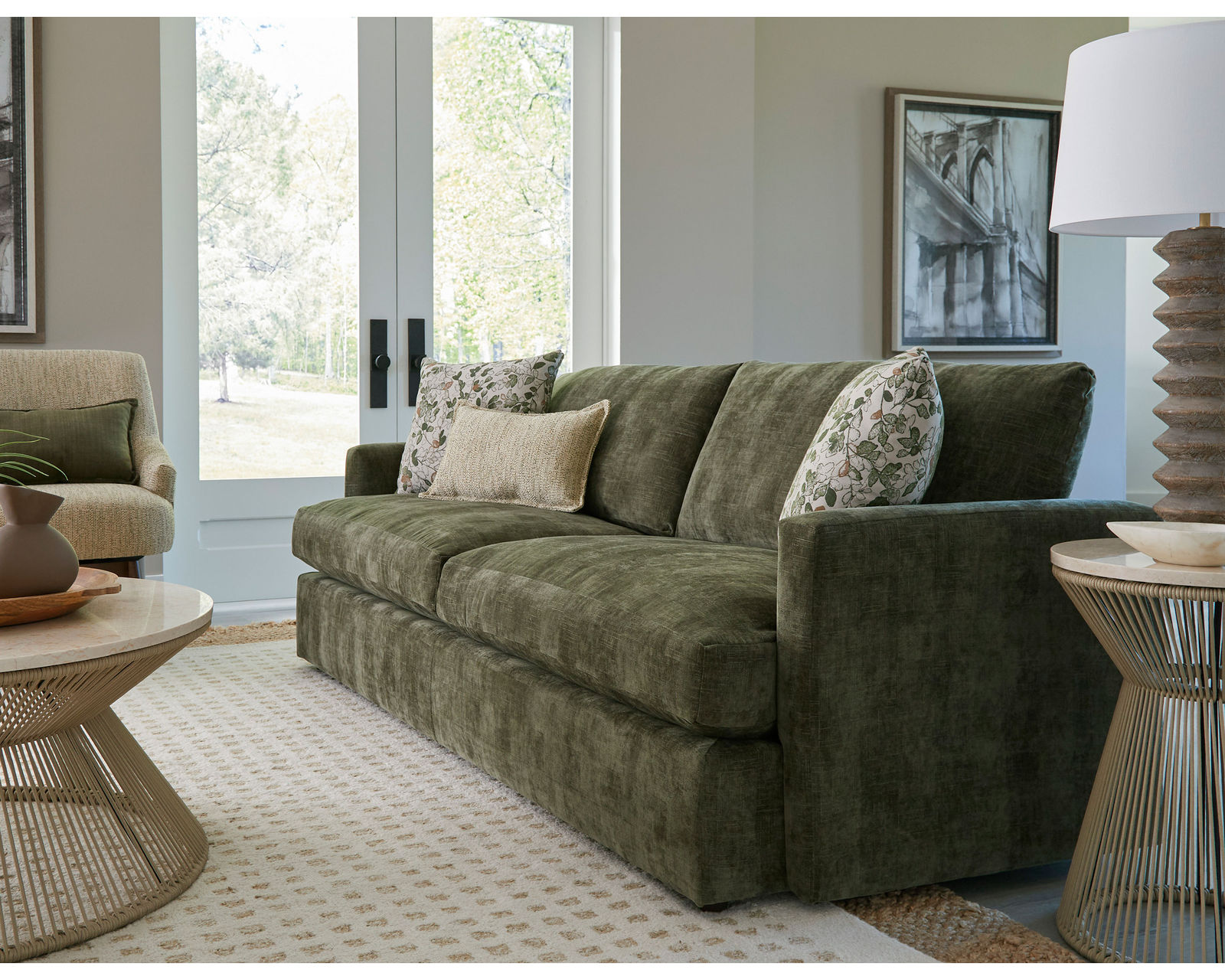 Rumord Stationary Sofa (+139 fabrics) 93.5" - Rumord 93" Sofa