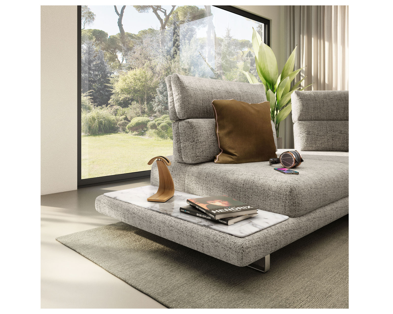 Roma C257 Sectional - adjustable seat depth (+40 fabrics) 