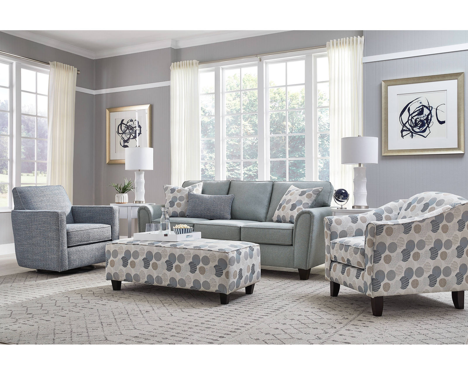 Jonah Foam Queen Sleeper Sofa - Entire room available and on sale