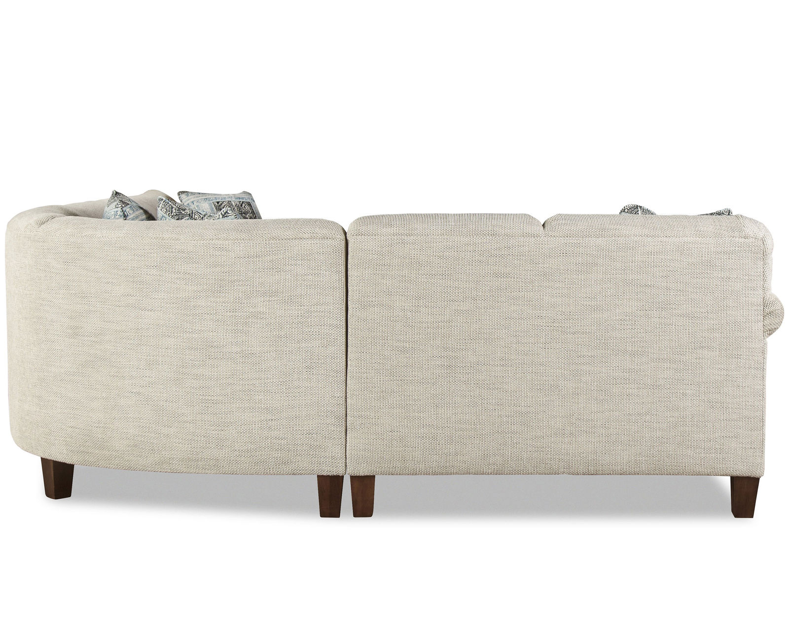 M9 Stationary Sectional (100+ Performance fabrics) Make it Yours - Shown with sock arm, tight back cushions and tapered leg