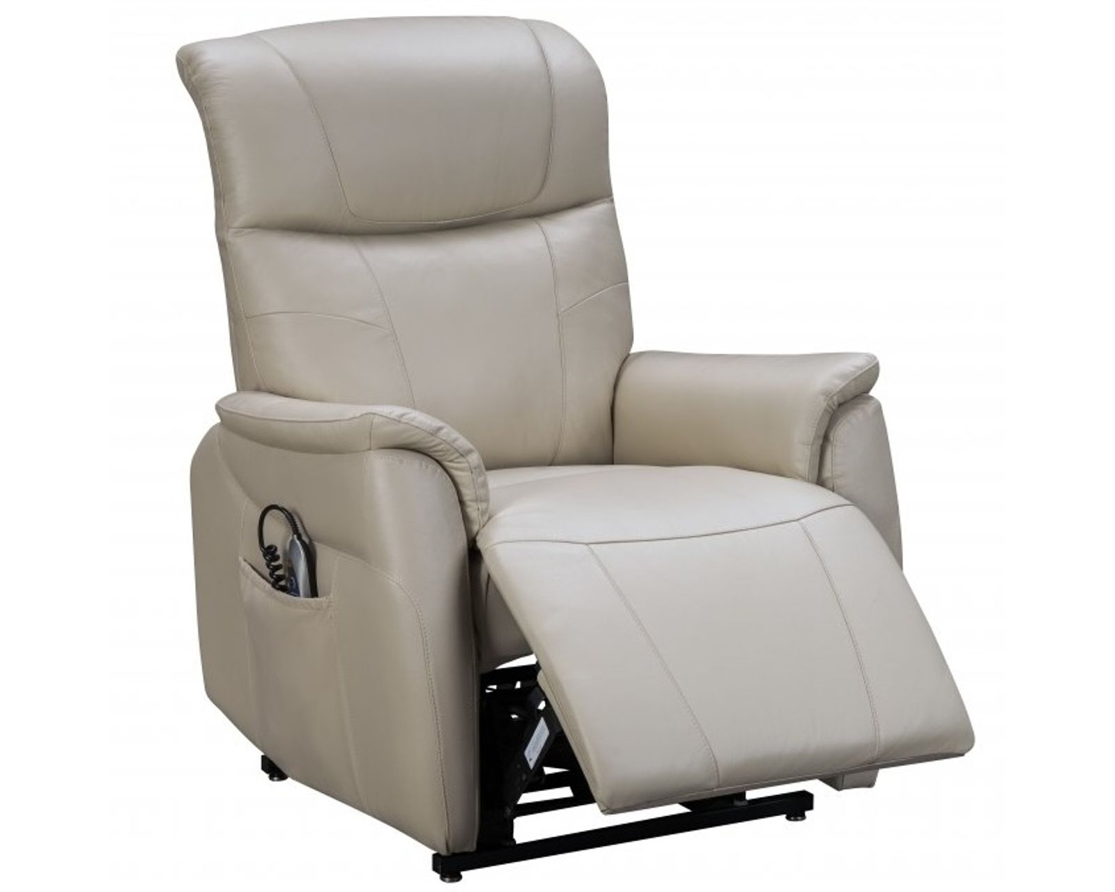 Leighton Power Lift Recliner w/Power Head Rest & Power Lumbar (Cream) 350 lbs. - In stock - Leighton Power Lift Recliner w/Power Head Rest & Power Lumbar (Cream) 350 lbs