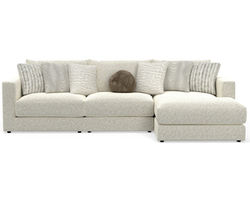 Ritzy 2235 Three Piece Chaise Sectional (includes pillows)