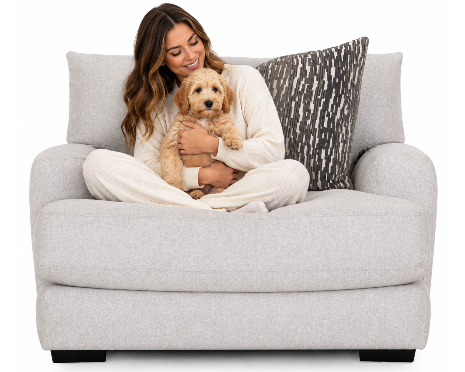 Oslo 87" Casual Modern Wide Seat Sofa (Oversized Comfort. Casual Modern Style. Made for Lounging.) - Your Shortcut to a Beautifully Designed Home.