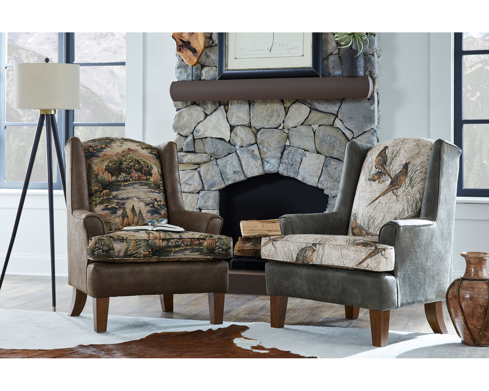 🎣 Andrea Wingback Chair (FS2) - Andrea Wing Back Chair