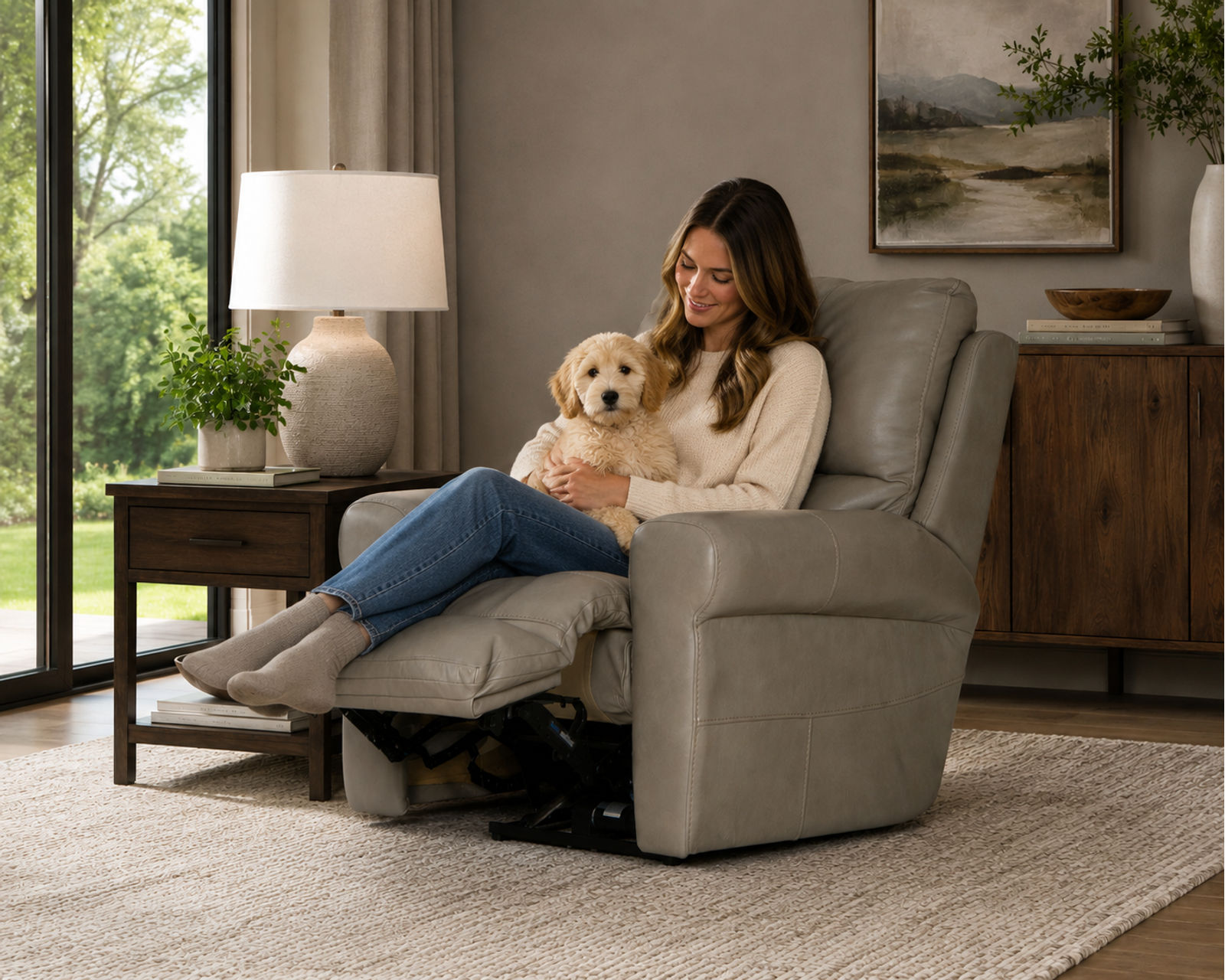 Torretta 86" Lay Flat Power Reclining Leather Sofa Premium Italian Leather, Bed-Like Lay Flat Comfort (2 colors) - The Comfort You Deserve. The Quality You Expect.