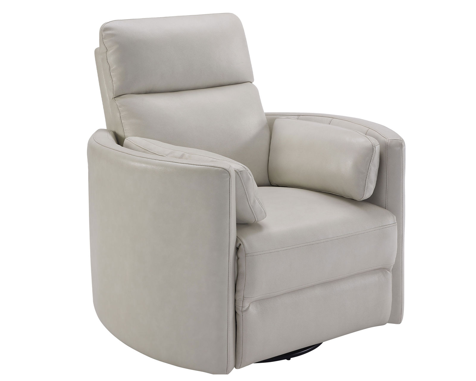Radius FreeMotion Cordless Power Swivel Glider Recliner (Battery Operated) in Ivory Leather (In stock - Fast shipping)