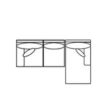 Layout B: Two Piece Sectional 86" x 68"