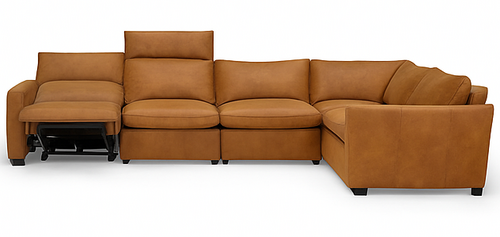 Layout O: Four Piece Reclining Sectional 139" x 107"