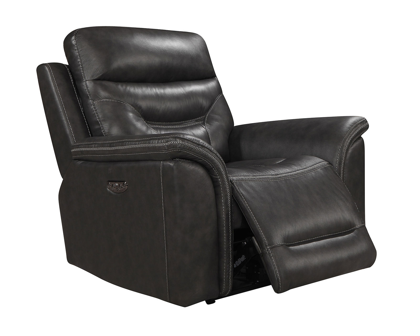Bullard Leather Power Headrest Power Reclining Sofa - Bullard Leather Power Headrest Power Recliner