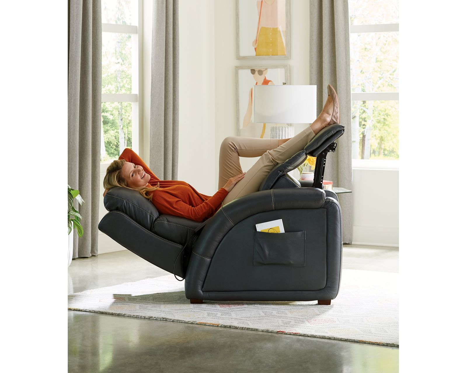Reliever Power Headrest Power Lay-Flat Recliner Advanced Wellness Comfort with Deep-Tissue Massage, Heat, Power Lumbar & Zero Gravity Relaxation (two colors) - Zero Gravity Meets Deep-Tissue Relaxation.