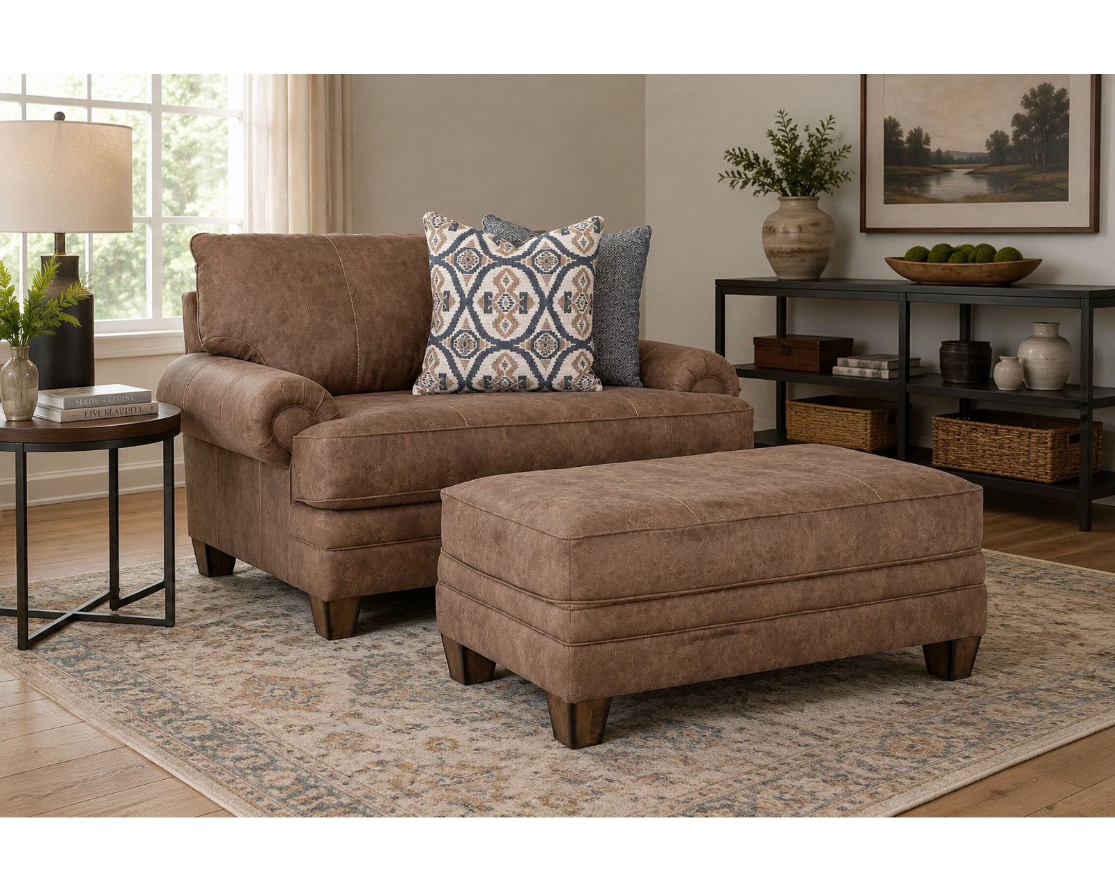 Sicily 101" Wide Sofa (The Look of Worn Leather. The Softness of Fabric) - Affordable Luxury, Designed for Real Life.