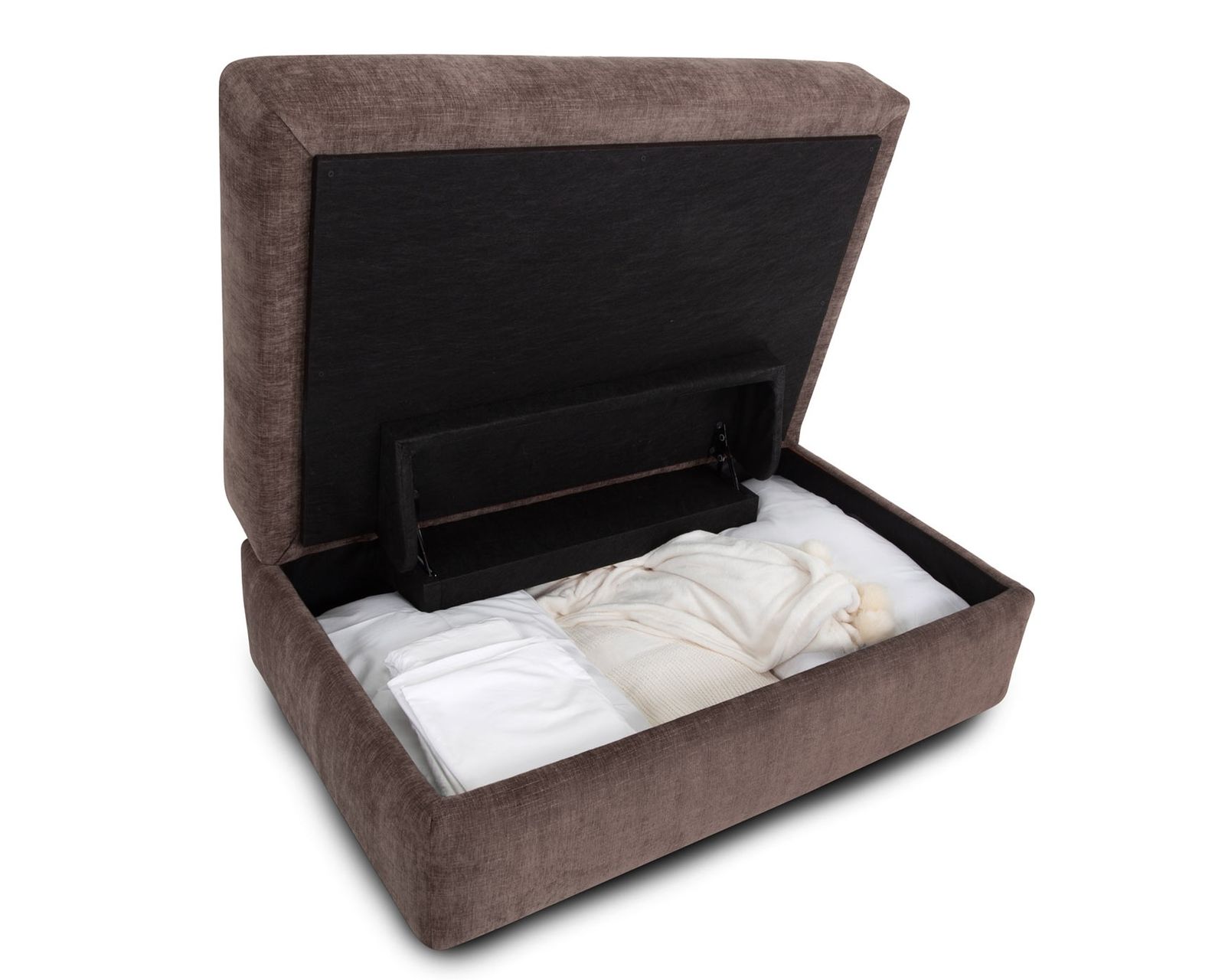 Talise 3 Piece Sectional (Includes pillows) - Talise 32" x 48" Storage Ottoman