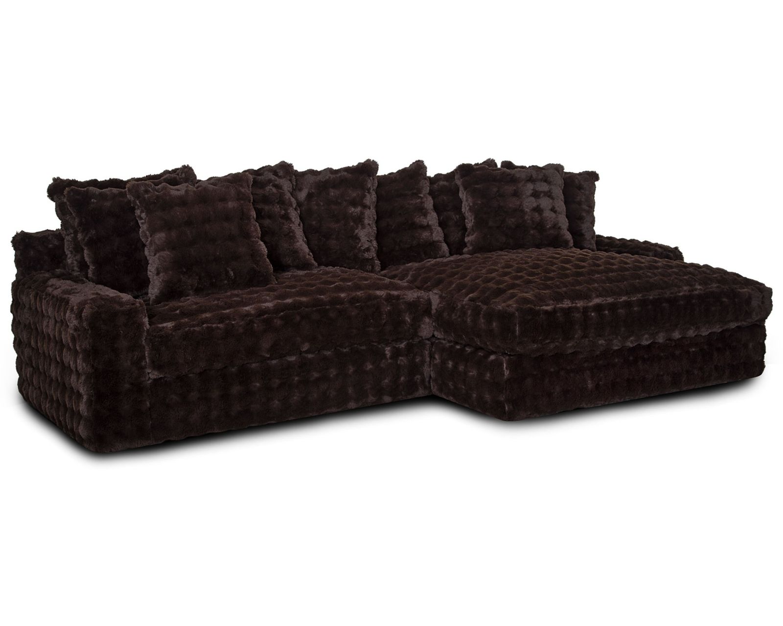 Angel 878 Modular Sectional (A Little Piece of Heaven — Oversized Comfort Made for Serious Lounging) two colors - Also Available in Fabric Color Chocolate