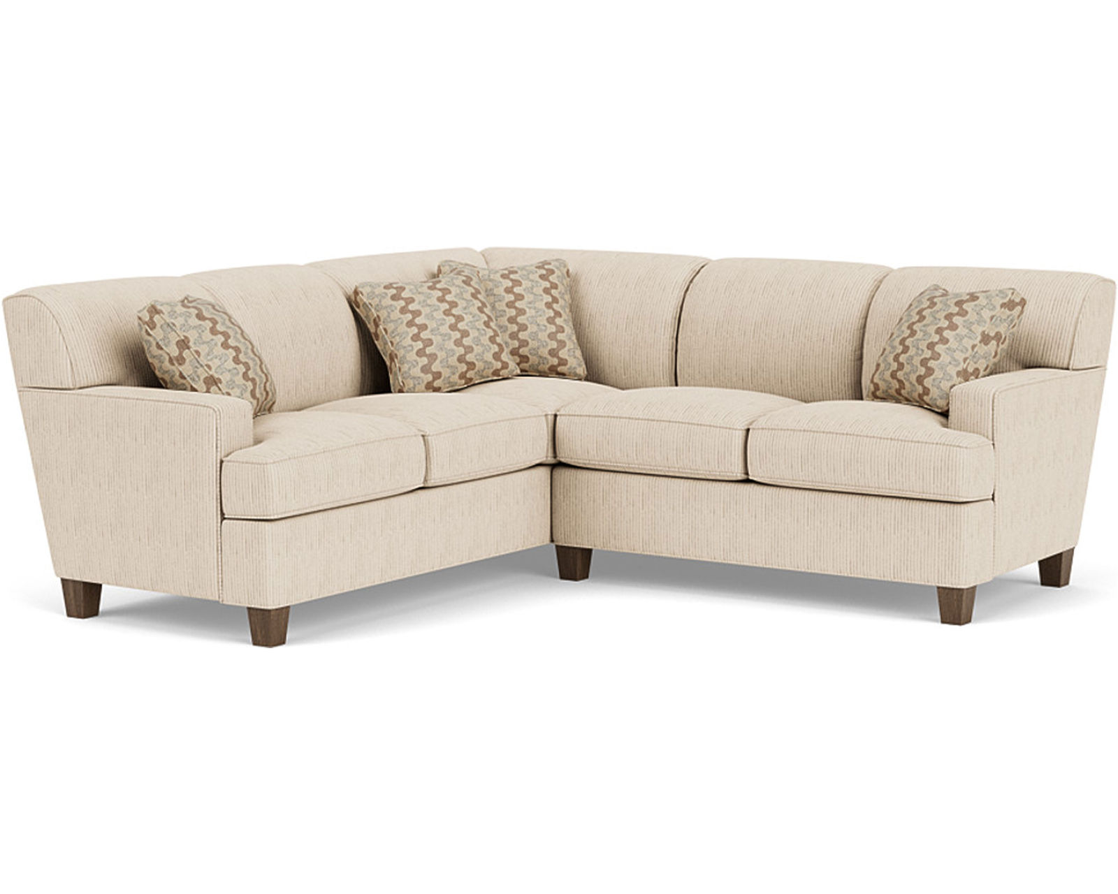 Dempsey 5641 Sectional (100+ fabrics) - Sectional Layout A:   Only the highest quality fabrics go on Flexsteel Furniture
