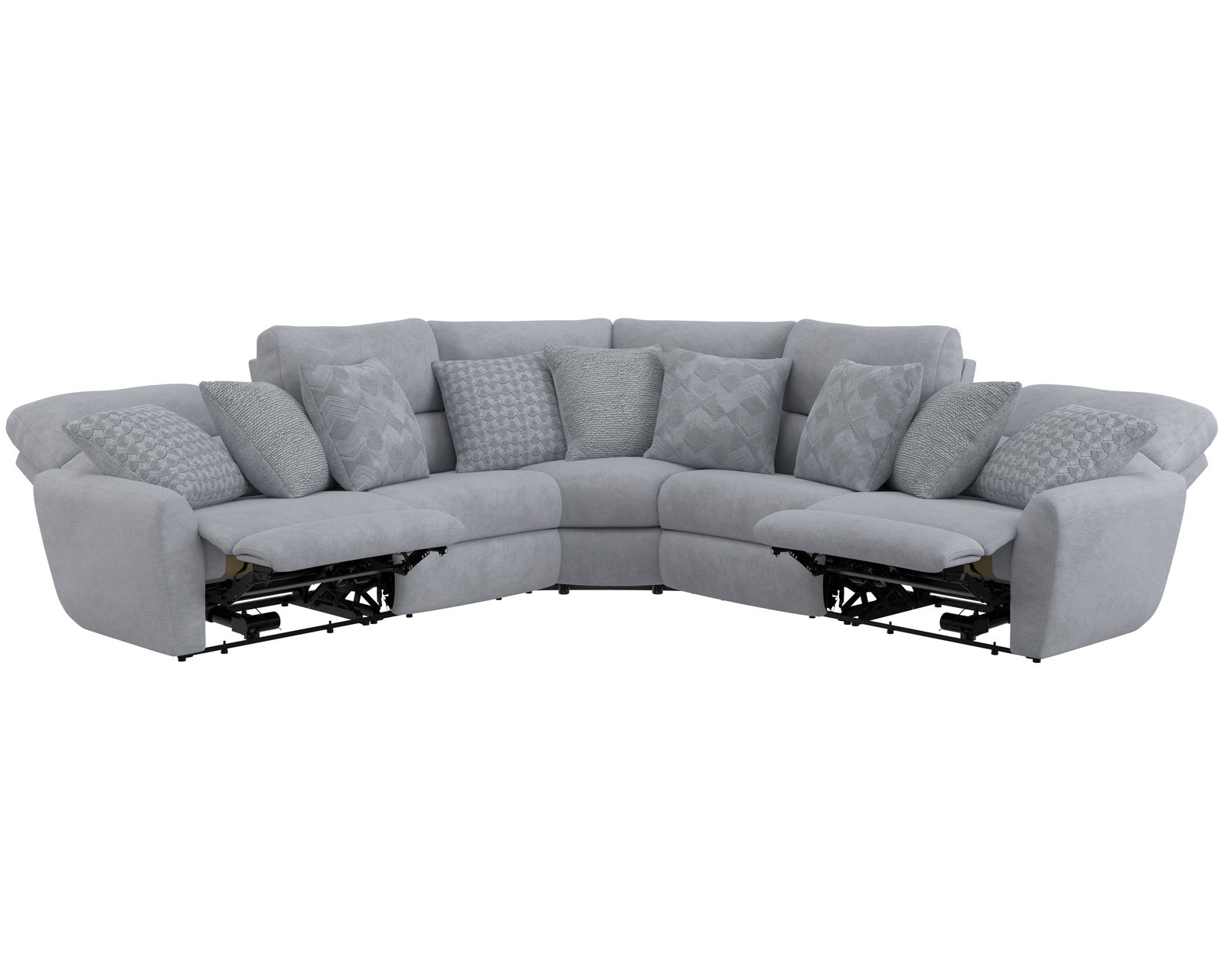 Majesty 336 Deep Seat Power Reclining Sectional - Heavy Weight - 400 lb. per recliner  (+2 colors) - Heavy Weight - 400 lb. weight capacity per recliner