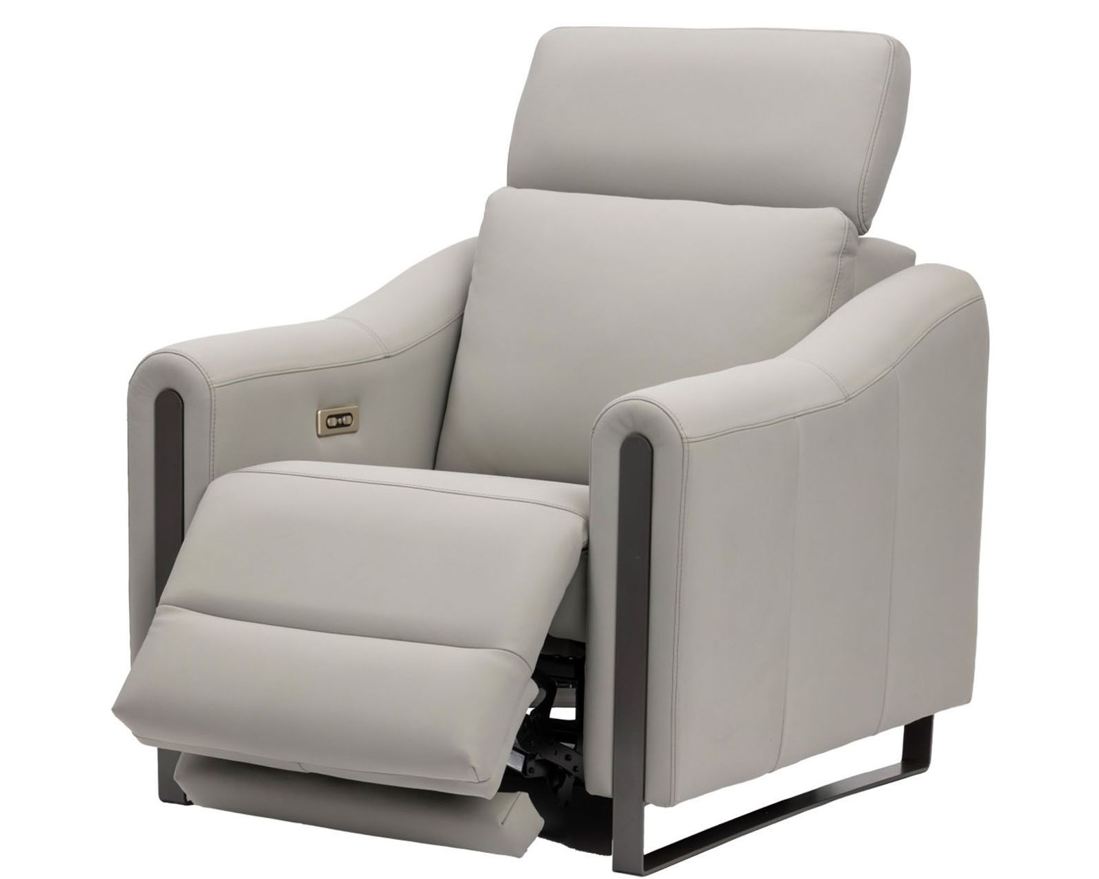 John Dual Power Reclining Sofa — Available in Standard & Wide Cushions, 140+ Leather Options, and 78", 82", or 110" Widths - John Power Headrest Power Recliner
