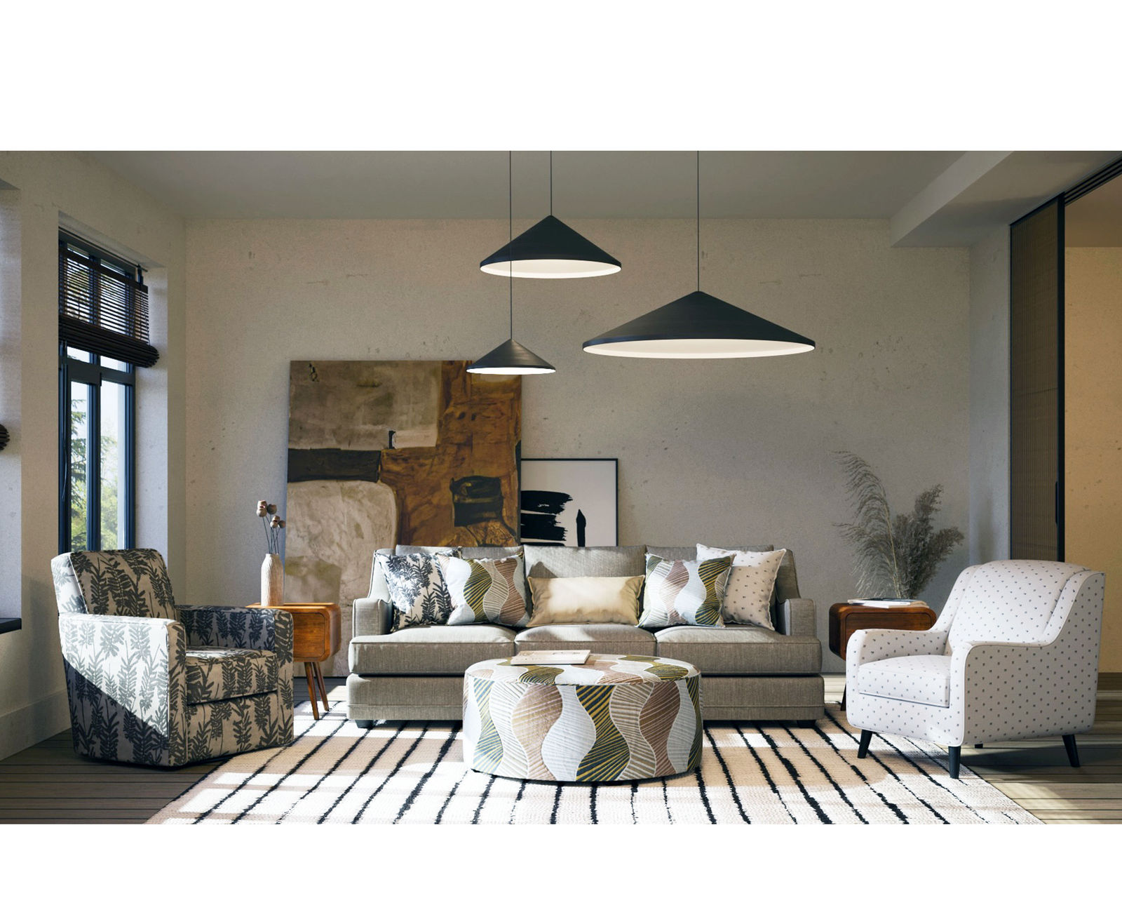 Loxley Coconut 87" Sofa (Includes Pillows) - Buy the sofa or enjoy the entire room