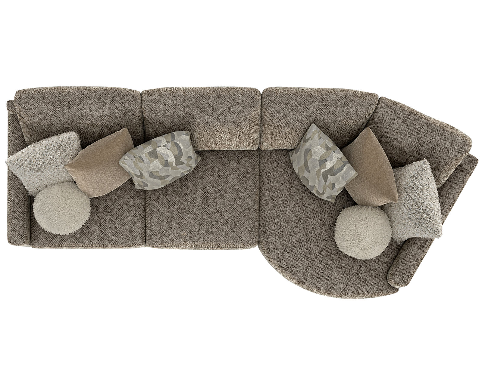 Turner 3145 Modular Sectional (includes pillows) - Layout A: Two Piece Sectional 145" x 59"