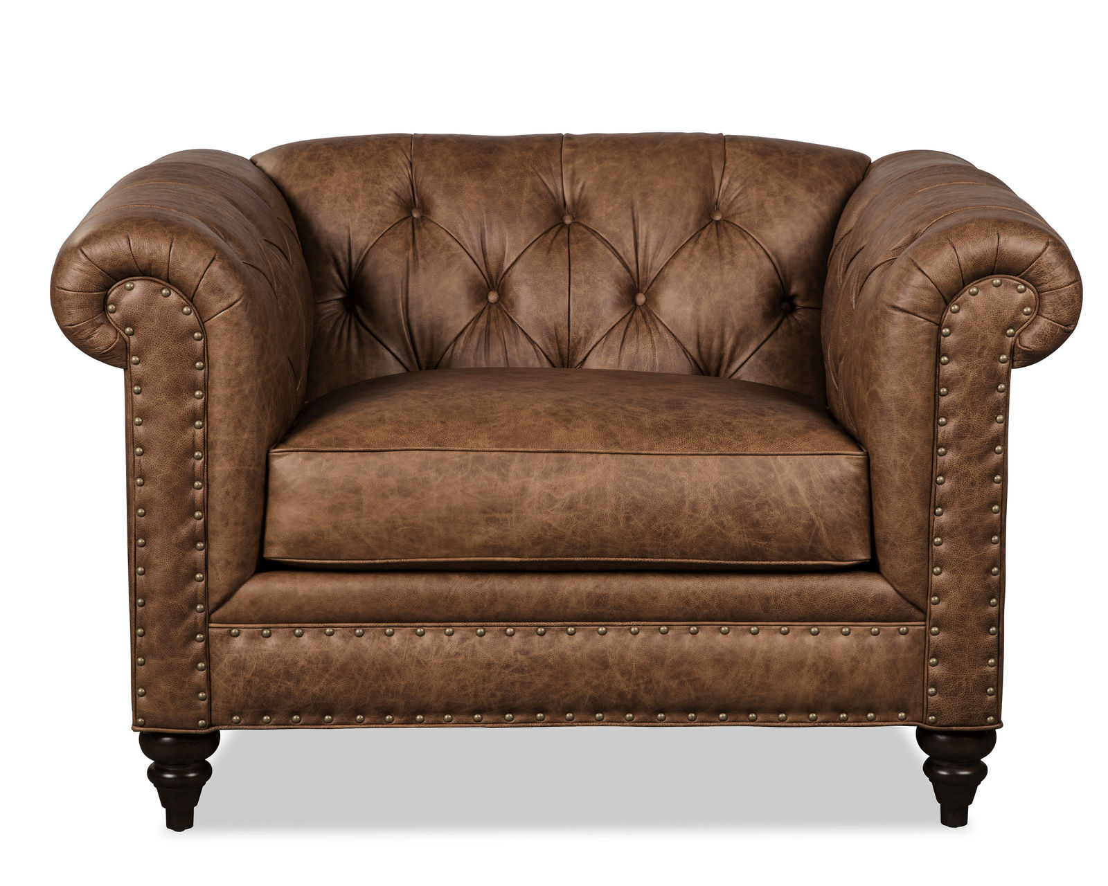 Chesterfield L7431 Leather Sofa (+40 leathers) 88" and 99" - Chesterfield 52" Leather Chair and a Half
