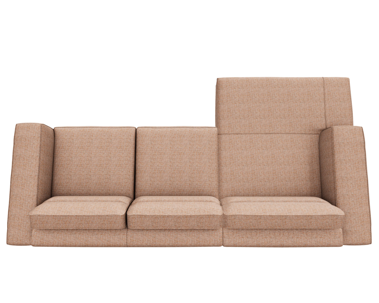 Adrenalina C006 Sectional (+40 fabrics) - Layout A: Two Piece Sectional 65" x 131" 