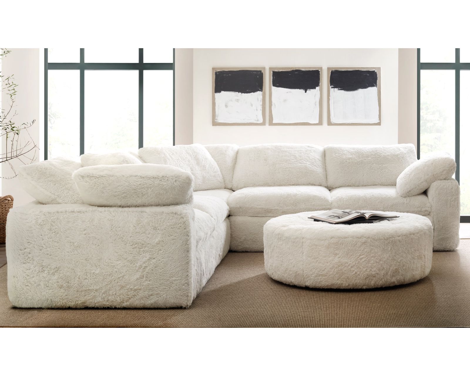 Barefoot Ultra Plush Five Piece Sectional (In stock) 125" x 125"