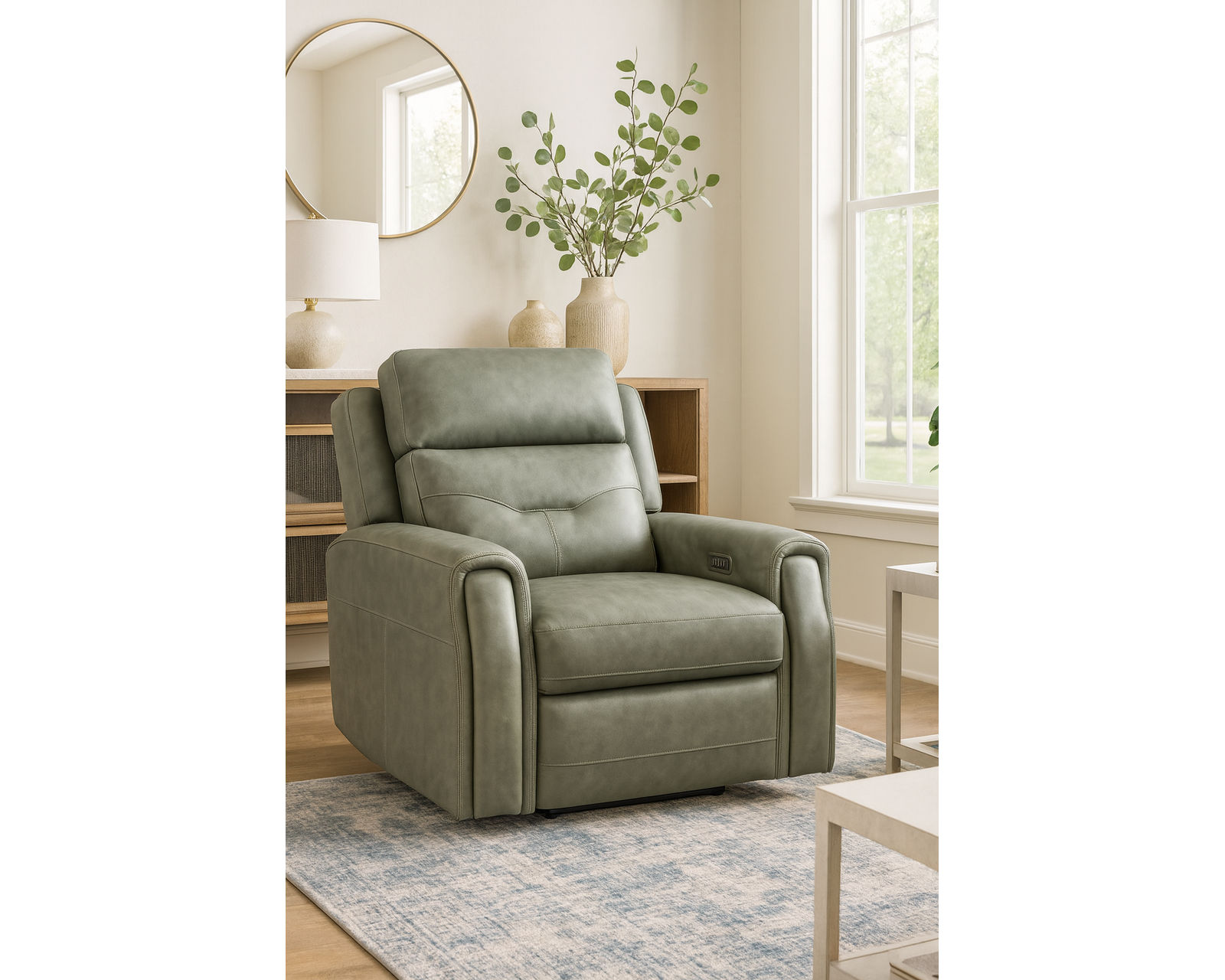 Felix 1536 Leather Zero Gravity Triple Power Reclining Console Loveseat with Heat and Massage (2 colors) in stock - Felix Zero Gravity Triple Power Recliner