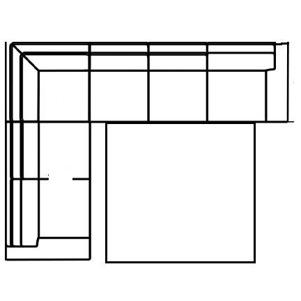 Layout A: Three Piece Sleeper Sectional 98" x 117"