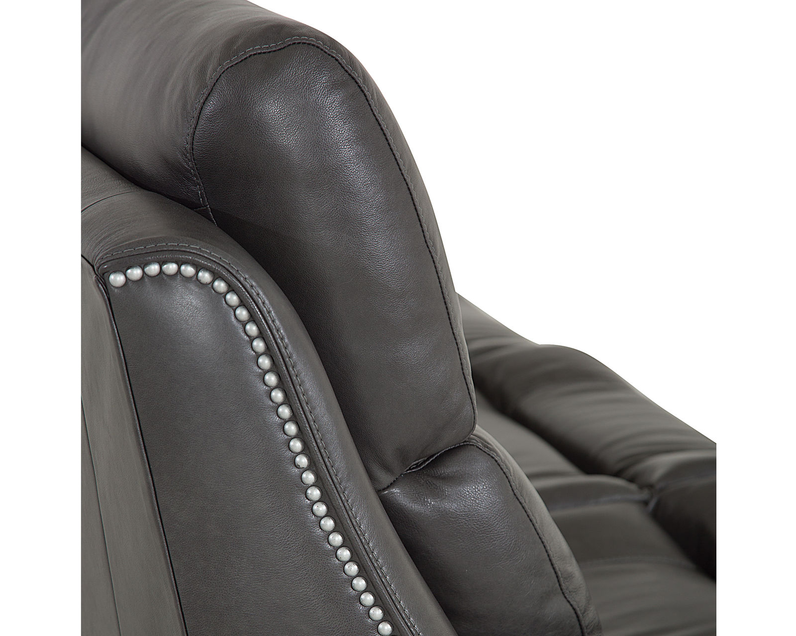 Hastings 41068 Power Headrest Power Recliner (Made to order fabrics and leathers) - Features Silver Nail Heads