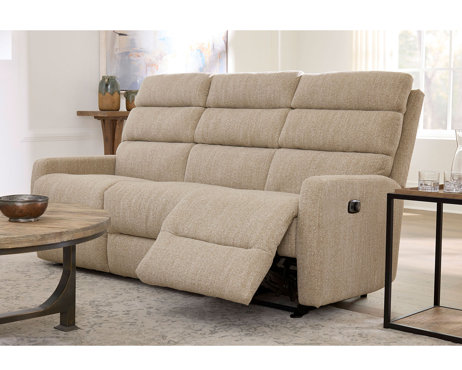 Kristisha 78" Reclining Sofa (+130 fabrics) - Customize in over 100 standard and performance fabrics