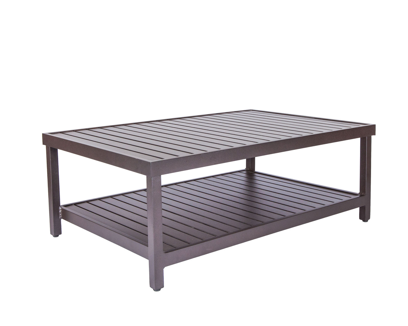 Craftsman Square End Table and Cocktail Table (8 Metal Finishes) - Craftsman Square - Rectangular Cocktail Table