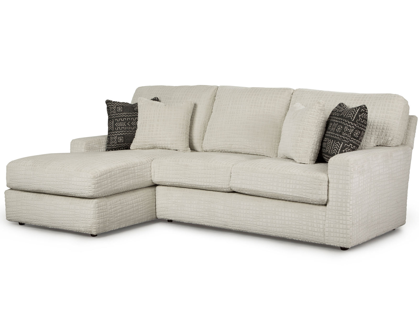 Dovely Stationary Sectional (+139 fabrics) - Layout B: Two Piece Sectional 95" x 65" (2 USB Chargers)