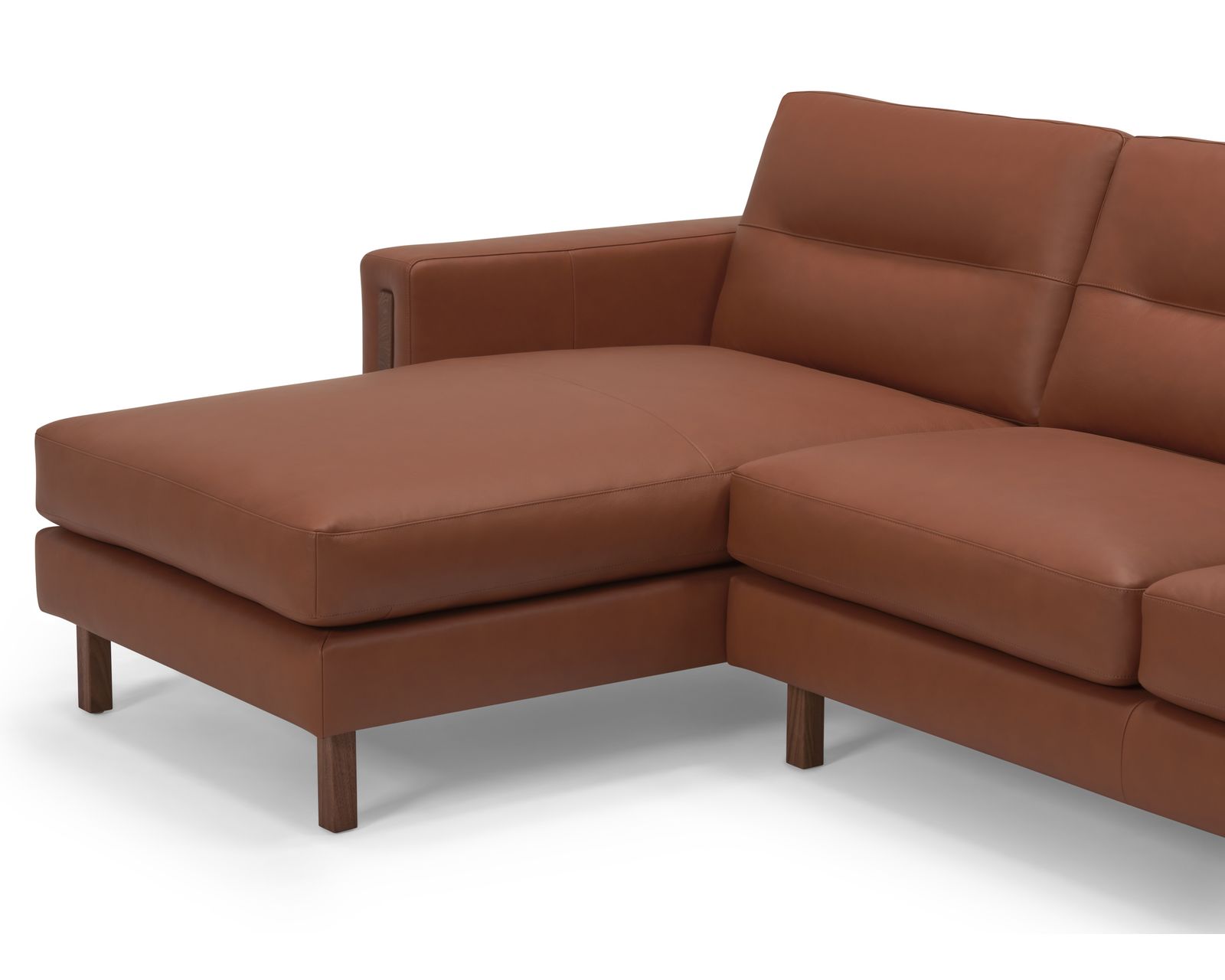 Brookes 77696 Chaise Sectional (+100 leathers) - Layout A: Two Piece Chaise Sectional 61" x 106"