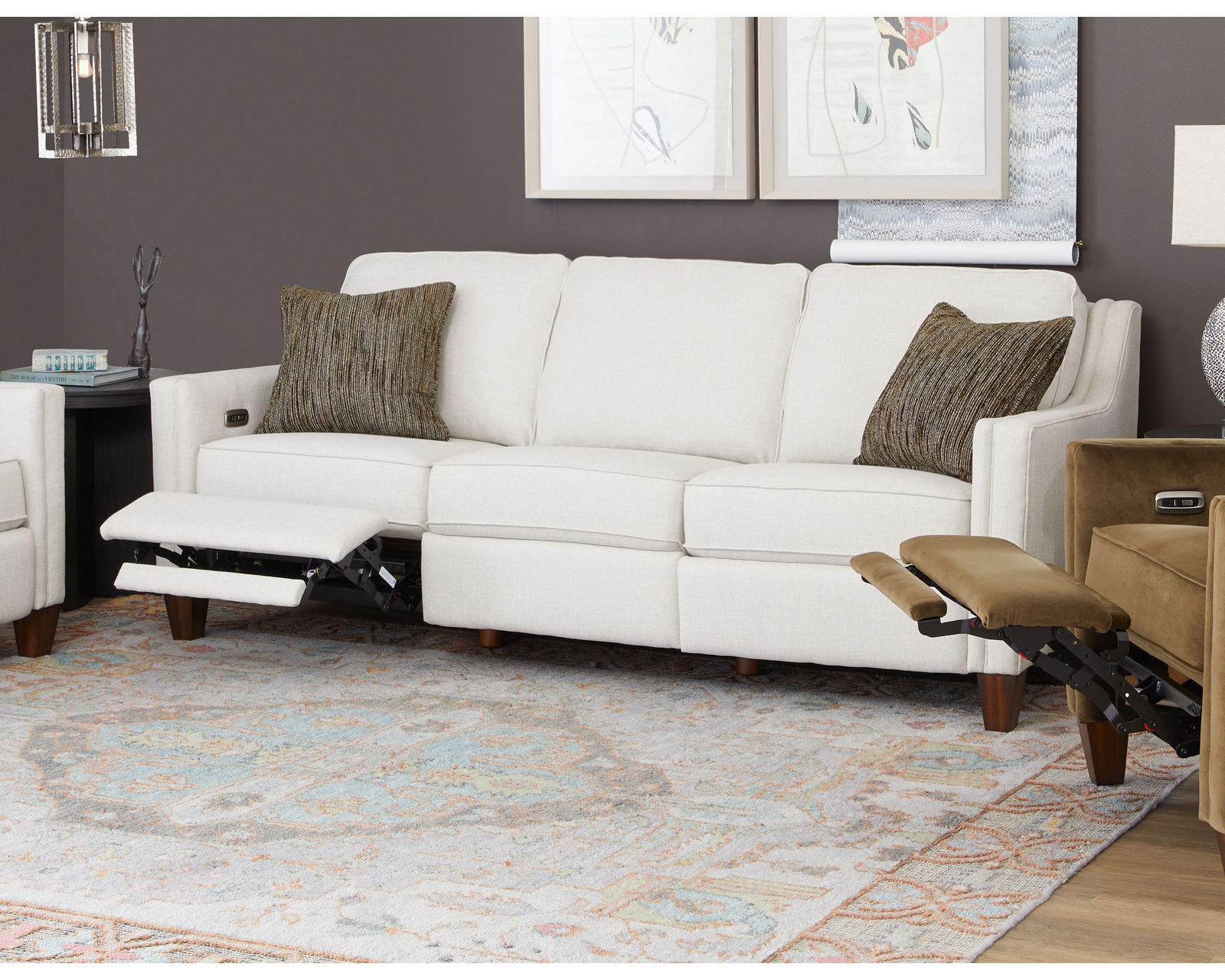 Finley 5010 Fabric Inclining Power Recliner (+50 colors)