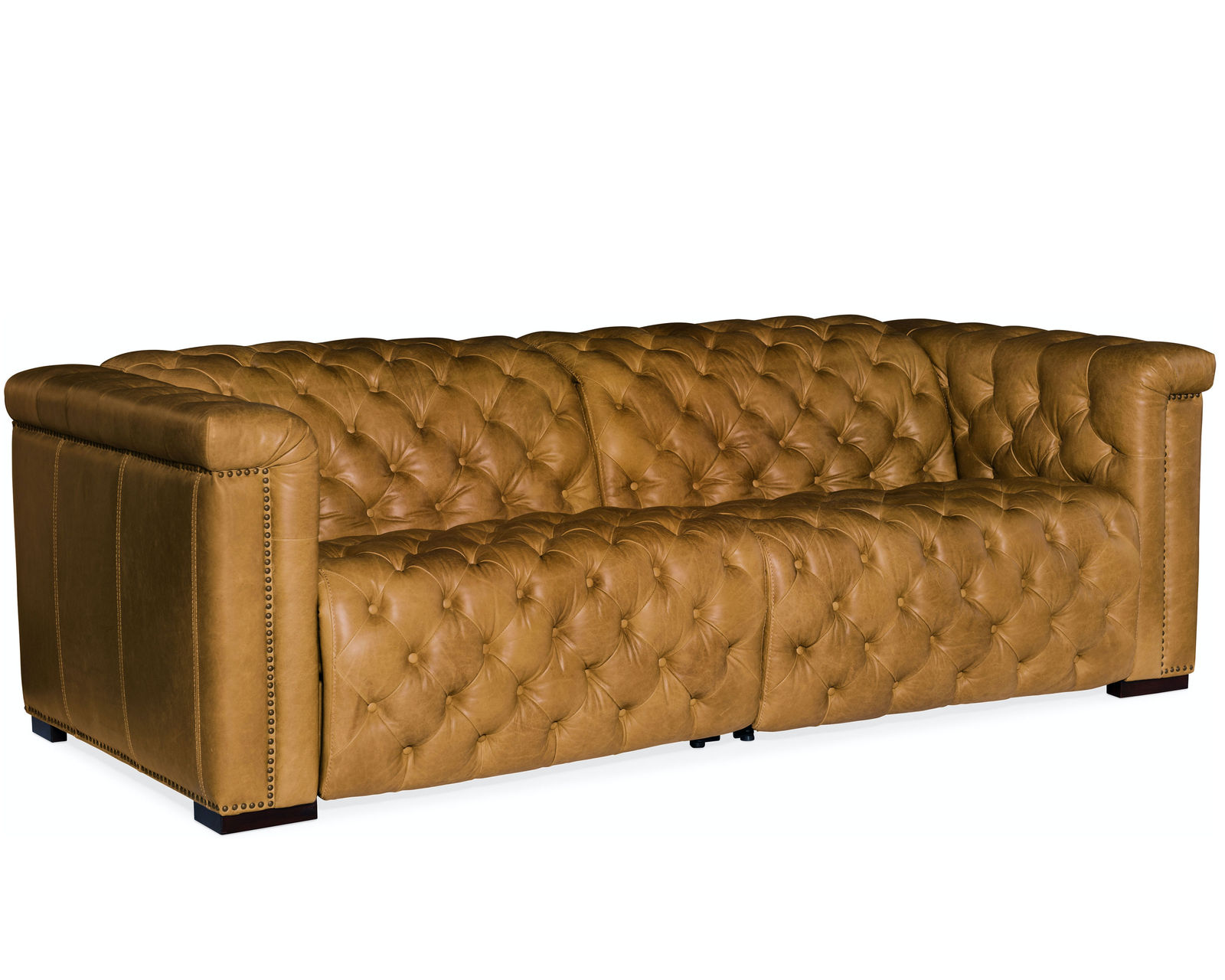 Savion 89" Leather Power Headrest Power Reclining Sofa in Saddlebag - Savion Leather Power Headrest Power Reclining Sofa in Saddlebag