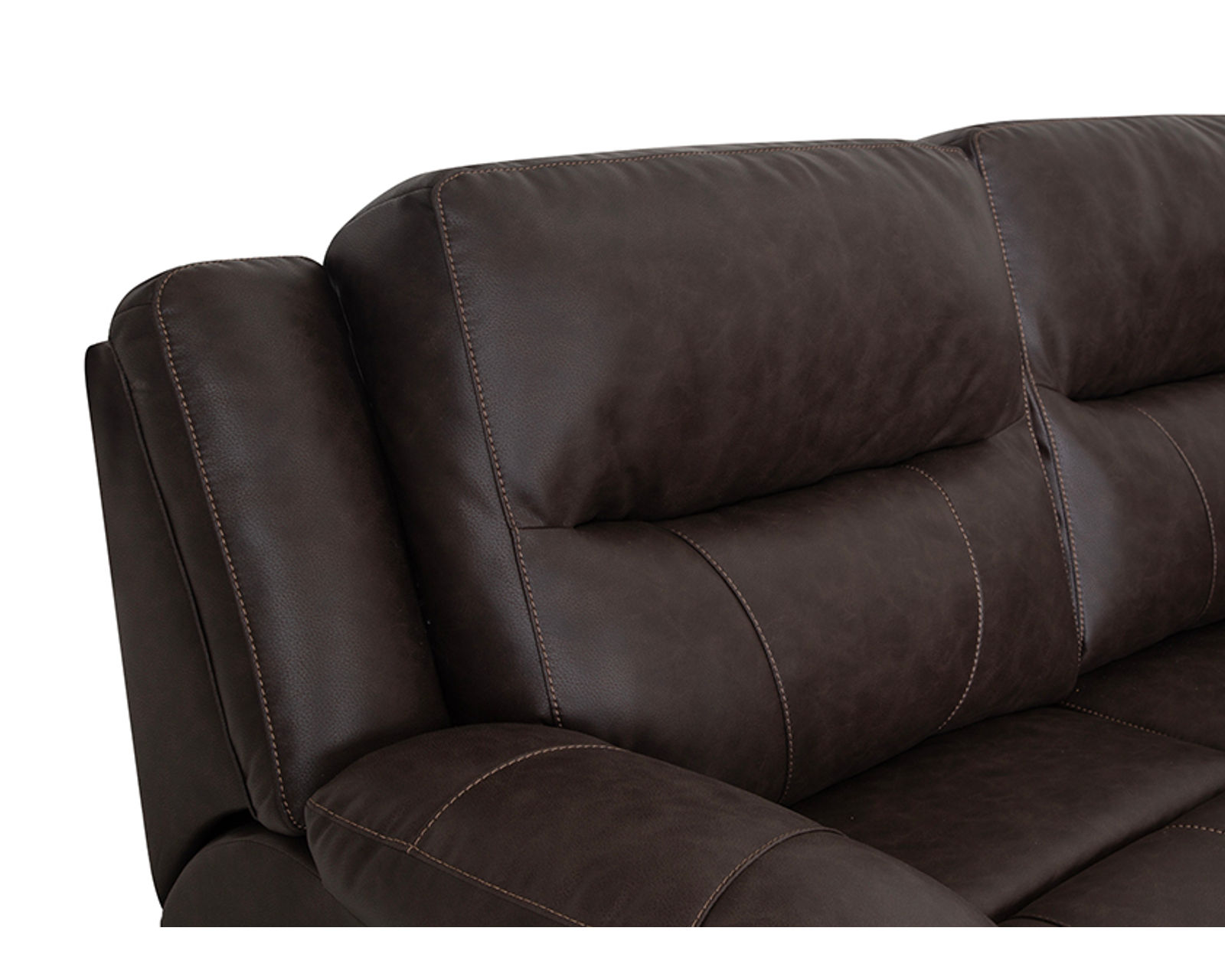 Davenport 659 Reclining Sectional Coffee (3 colors) - Plush Pub Back