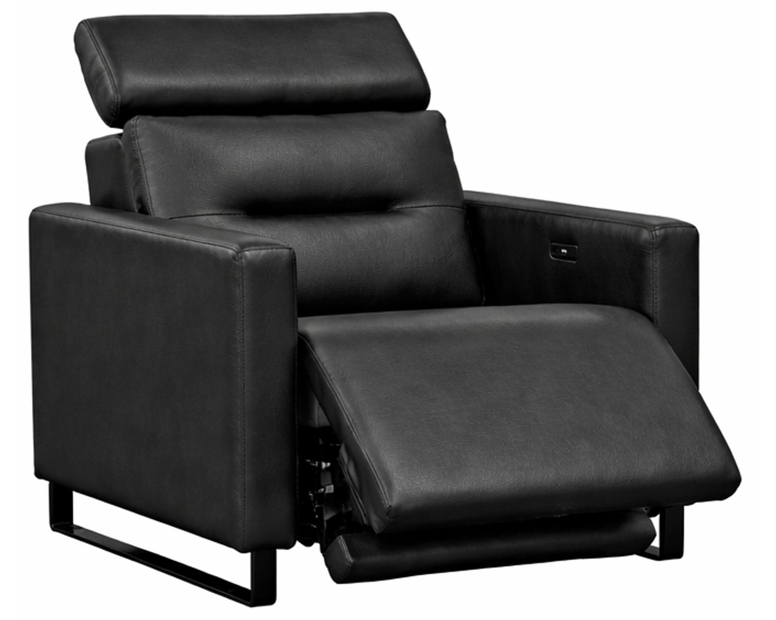 Cleo Dual Power Reclining Sofa — Available in Standard & Wide Cushions, 140+ Leather Options, and 74", 79", or 105" Widths - Cleo Power Headrest Power Recliner