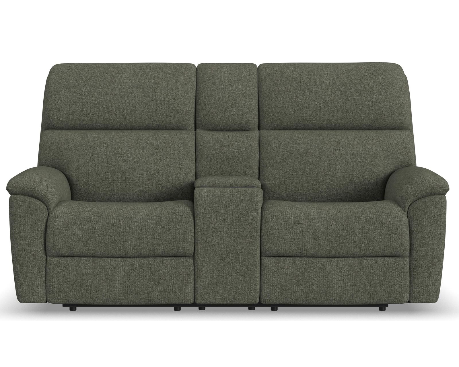 Porter 2865 Triple Power Recliner (+90 fabrics) - Porter Power Reclining Console Loveseat with Power Headrest & Lumbar
