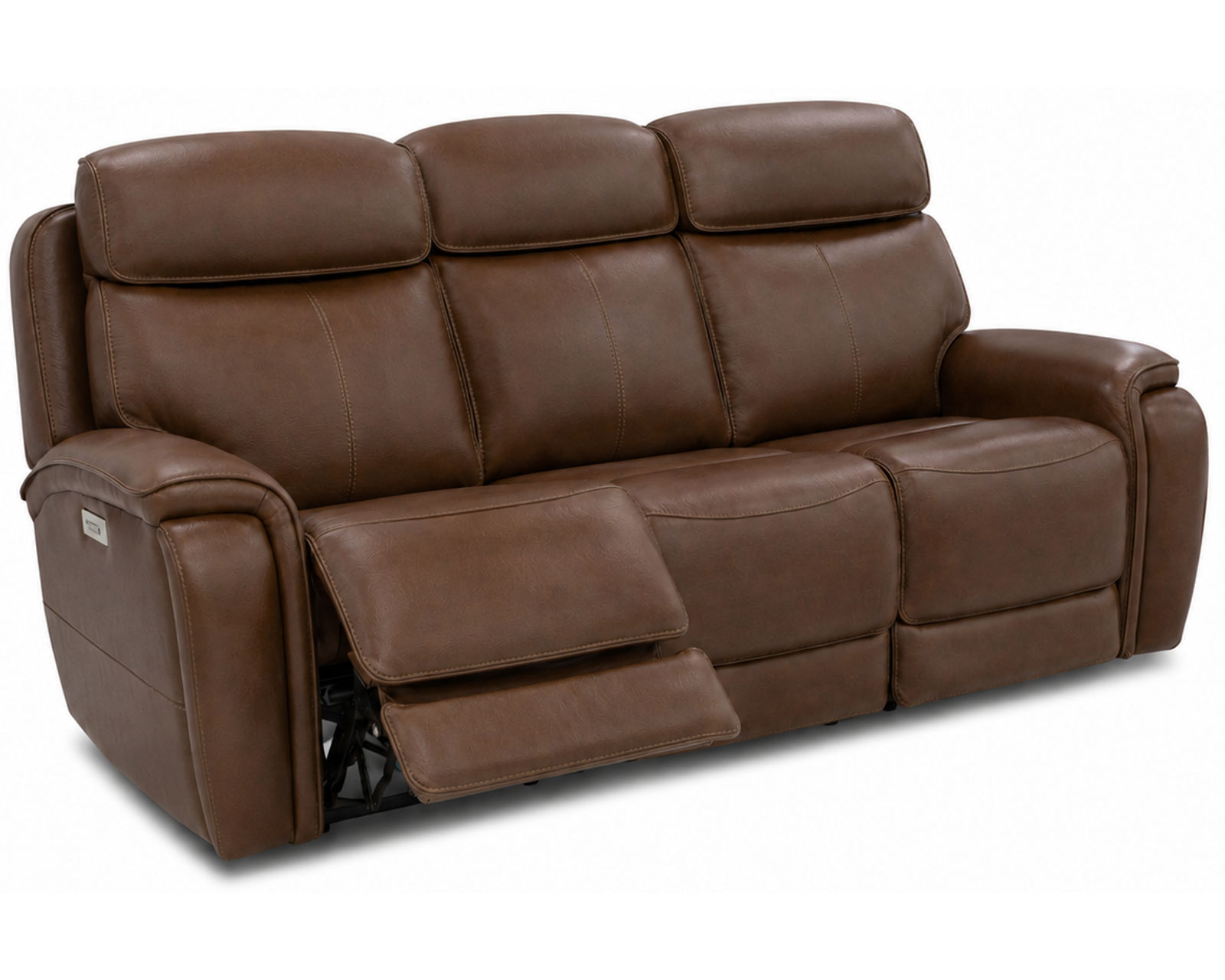 Walker 1580-72 Triple Power Leather Reclining 90" Sofa w/Drop down table(2 colors)