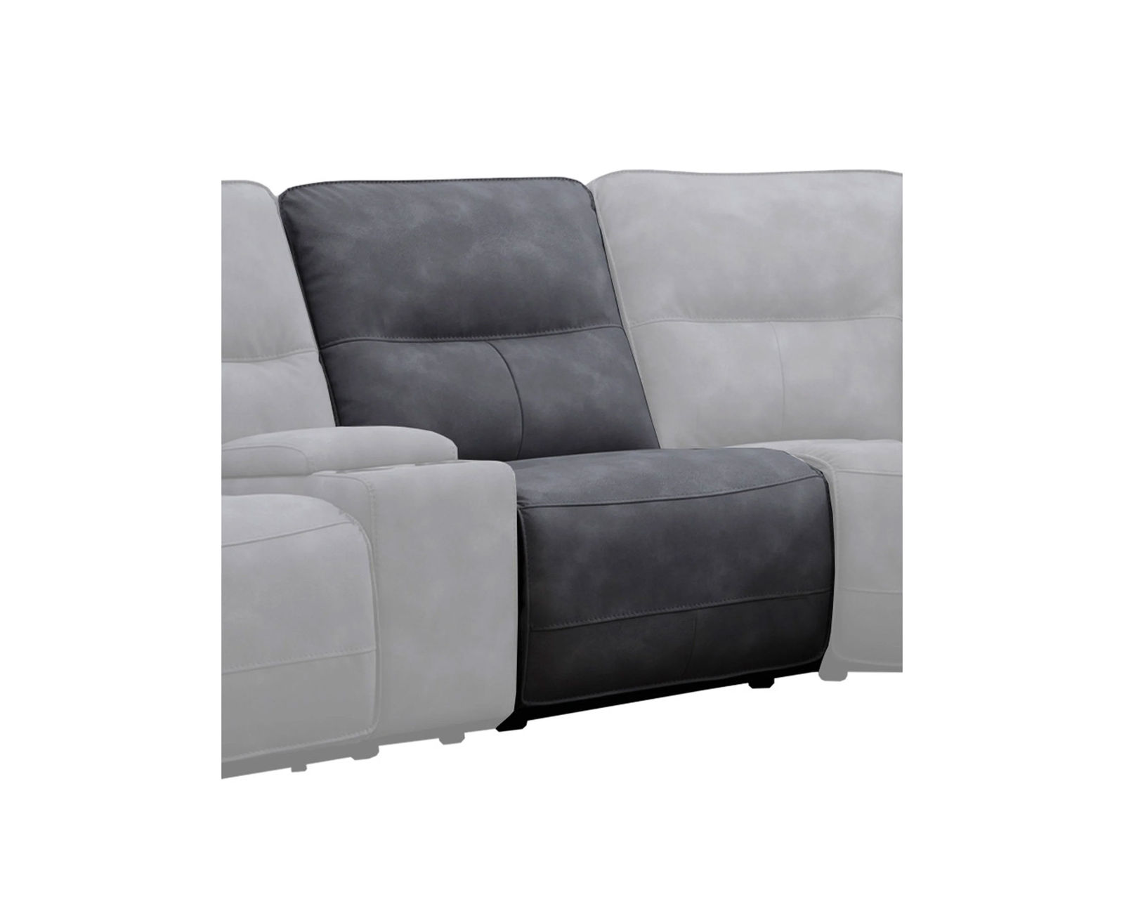Gladiator Zero Gravity Power Headrest Power Reclining Sectional Cobalt (In stock - Fast shipping) - Gladiator Armless Recliner