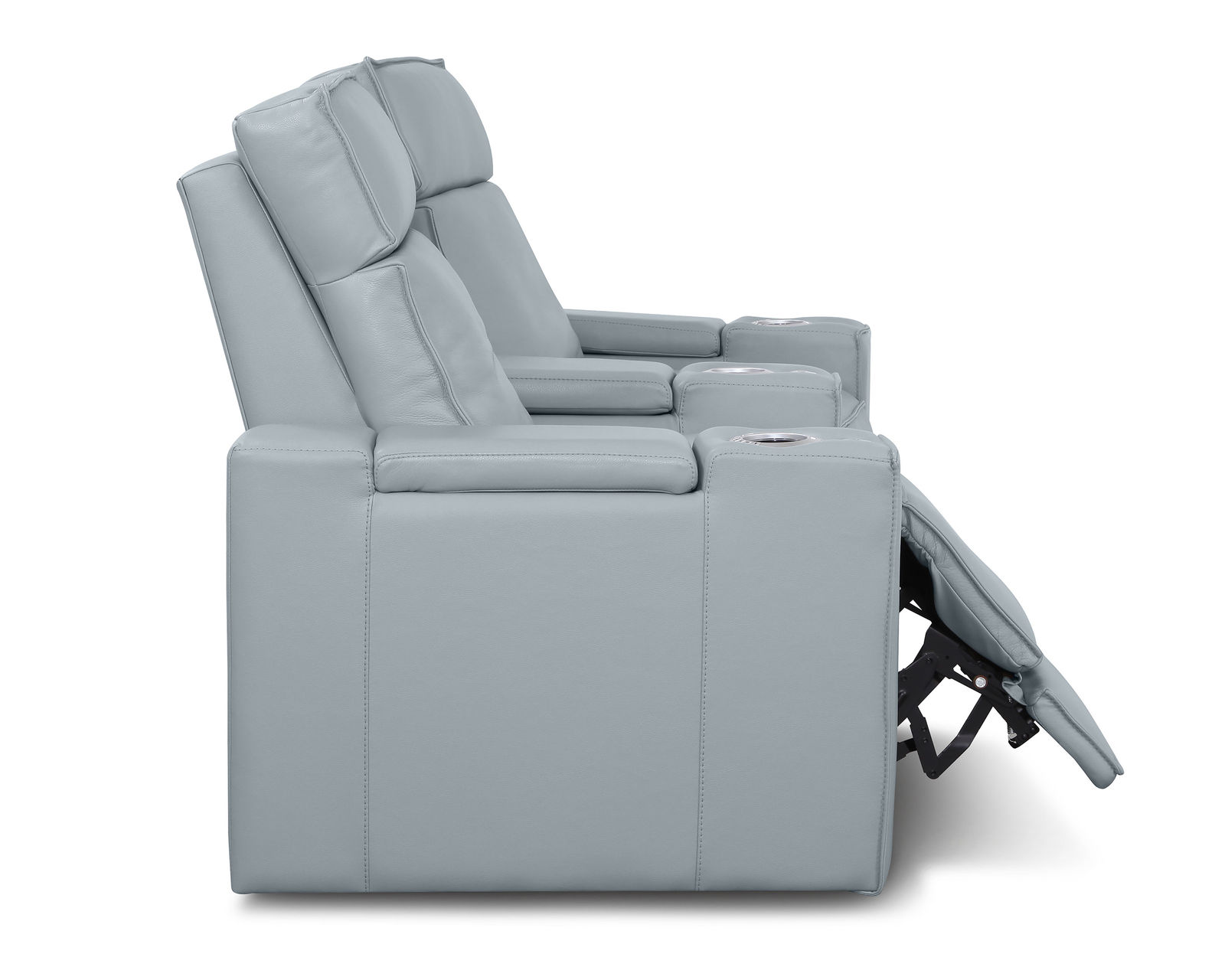 Ace 41472 Triple Power Home Theater Sectional (+200 colors) - Layout C: Two Piece Home Theater Sectional Curved 76" Wide