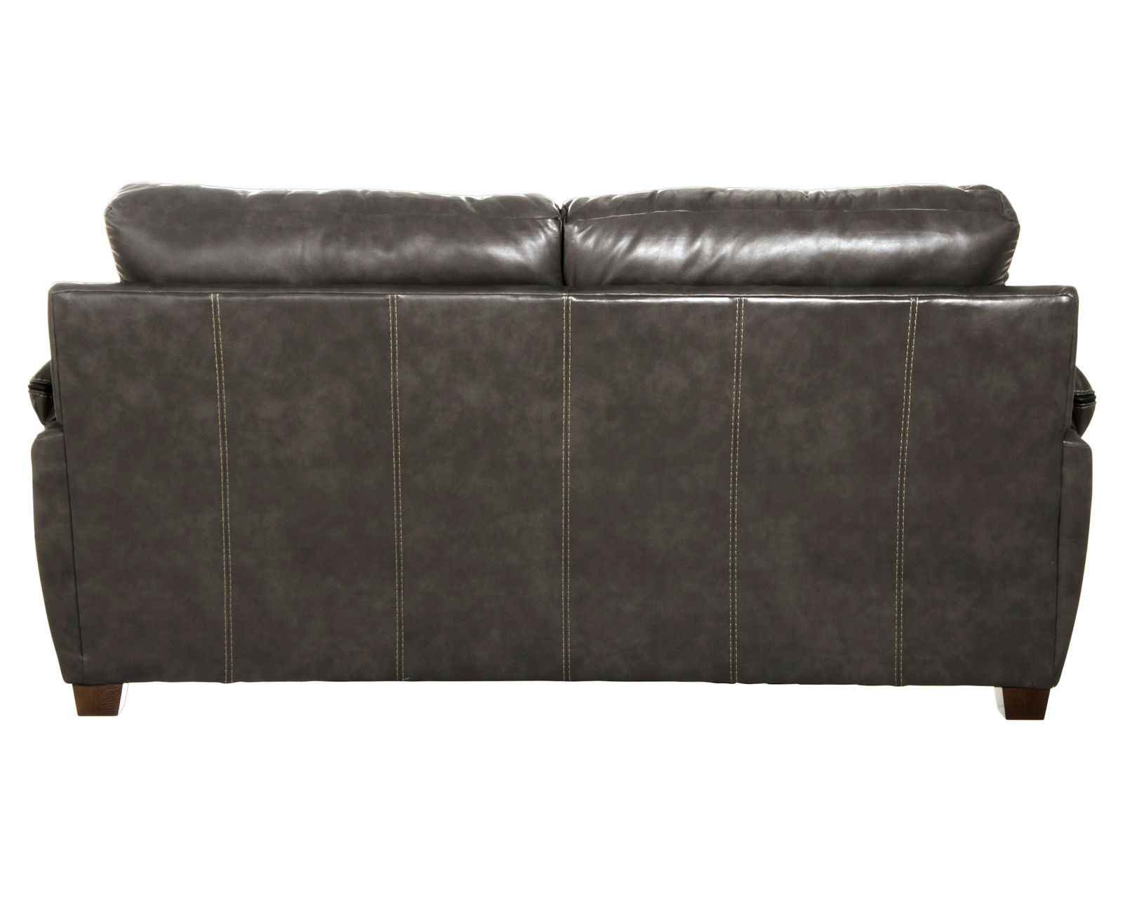 Hudson 97" Faux Leather Sofa (Includes Pillows) - 2 Colors