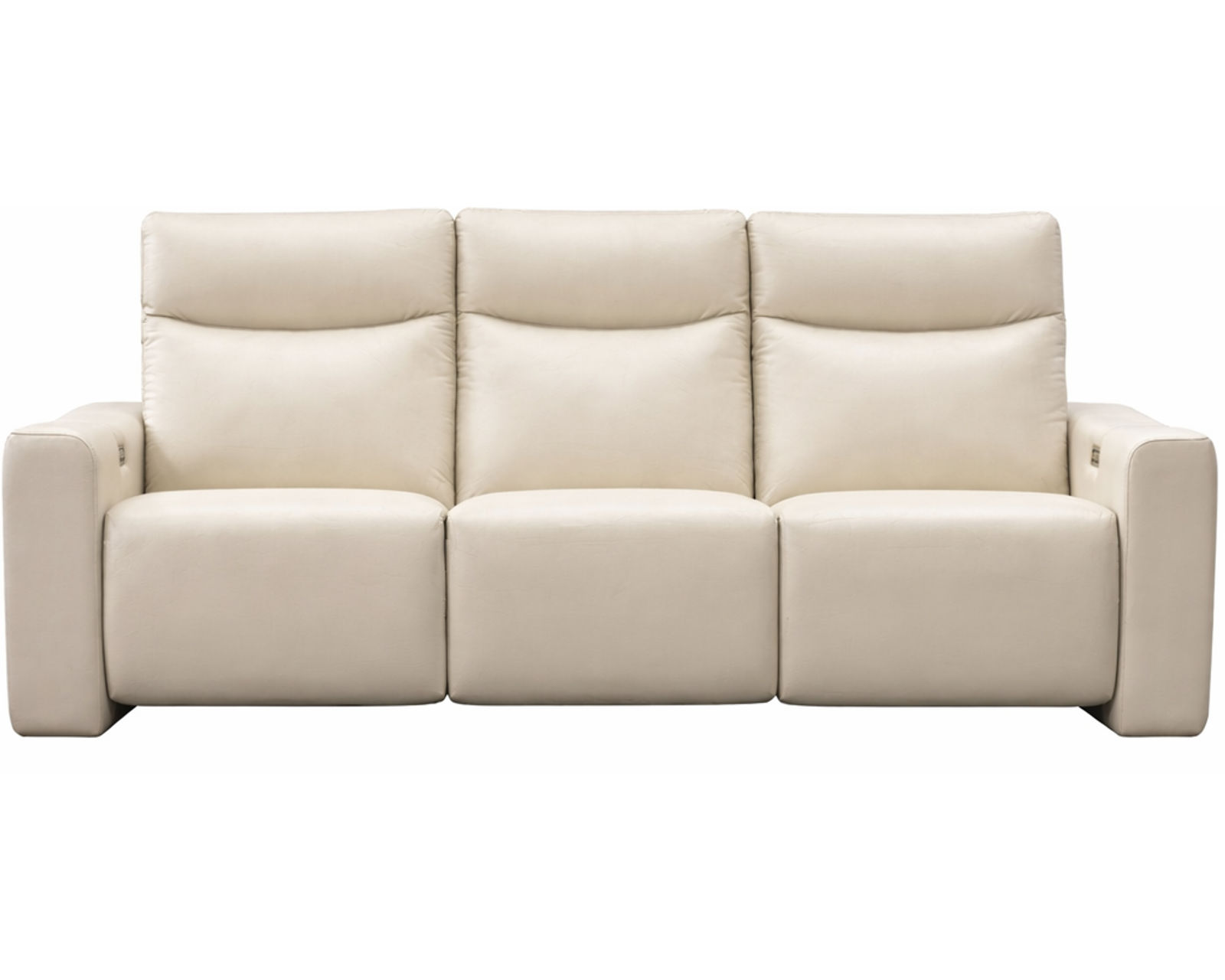 Fabian Dual Power Reclining Sofa — Available in Standard & Wide Cushions, 140+ Leather Options, and 79", 84", or 111" Widths - Fabian 84" Power Headrest Power Reclining Sofa (3 cushion)