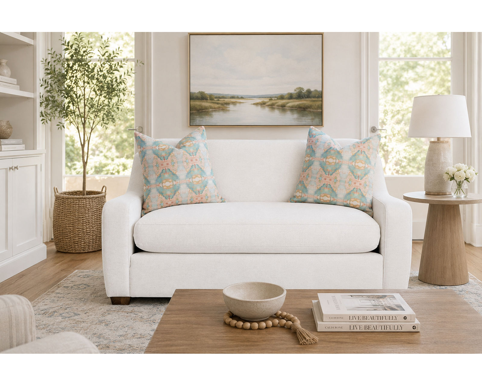 Stafford 91" Wide Seat Sofa (Allura™ Elevated Comfort — Performance Made Beautiful) - Beautifully Designed Rooms. Effortlessly Yours.