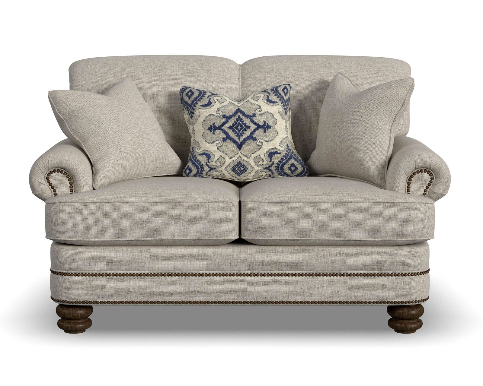 Bay Bridge 7791 Nailhead Loveseat (+100 fabrics)  - Bay Bridge Nailhead Loveseat