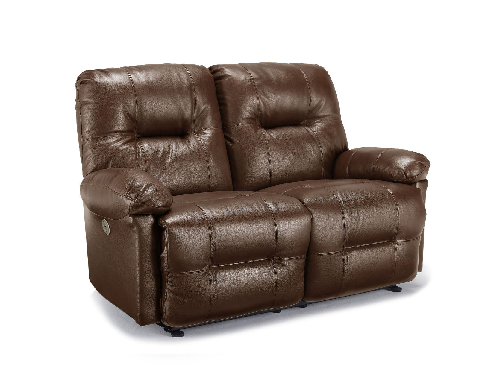 Zaynah Leather Double Reclining Sofa (+3 leathers) 87" - Zaynah Double Reclining Leather Loveseat