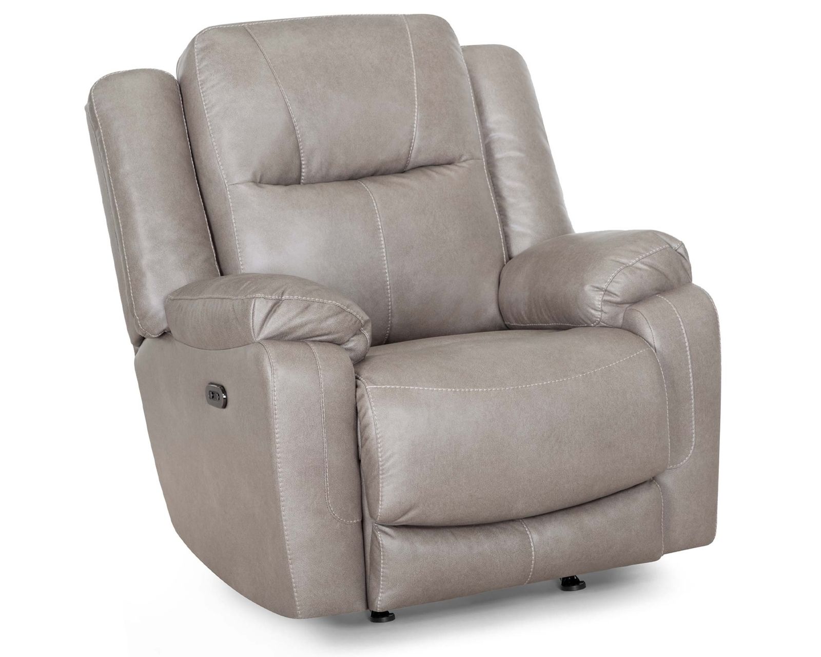 Culver 90" Reclining Sofa with Drop-Down Table & Cupholders Sterling (Leather-Look Style. Plush Comfort. Designed Around the Way You Relax) - Culver Rocker Recliner