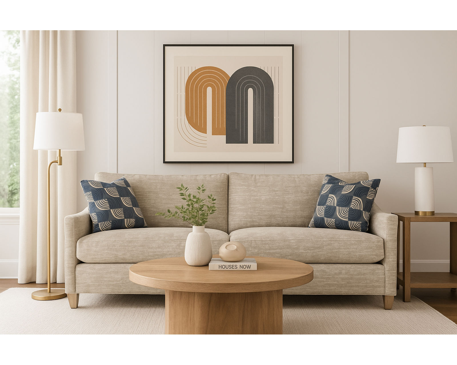 Rockwell 7529 Bench Seat Sofa (89") +100 performance fabrics - Rockwell Two Cushion Sofa