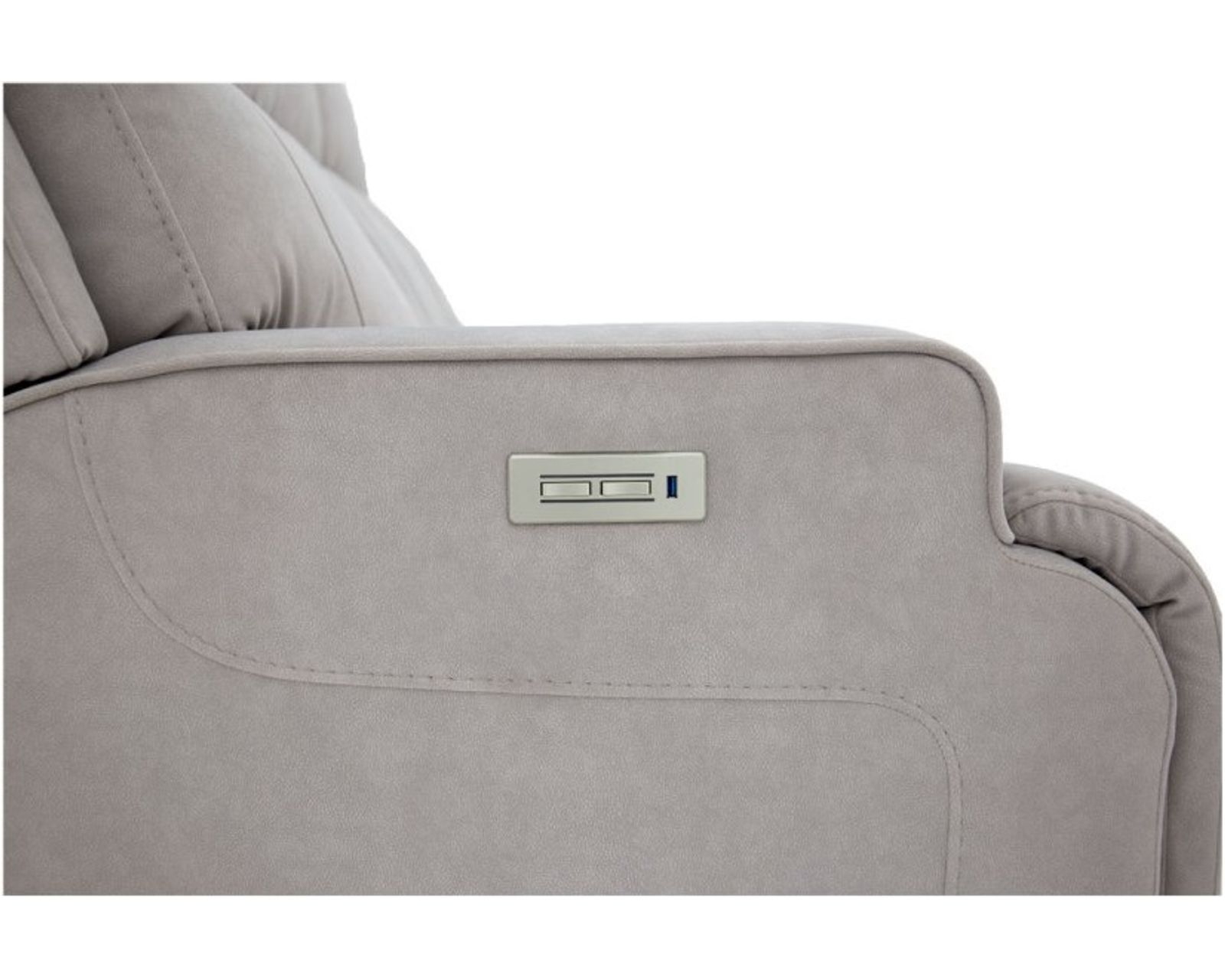 Ashbee 89" Zero Gravity Sofa w/Power Recline, Power Head Rests & 3" Footrest Extension (Dove) In stock