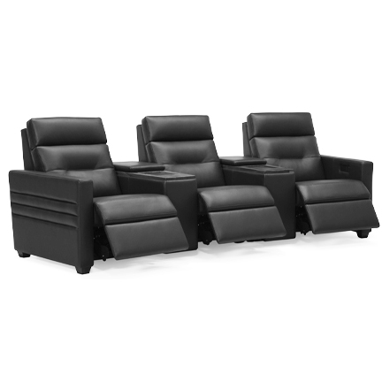 Layout F: Five Piece Home Theater Sectional 116" wide